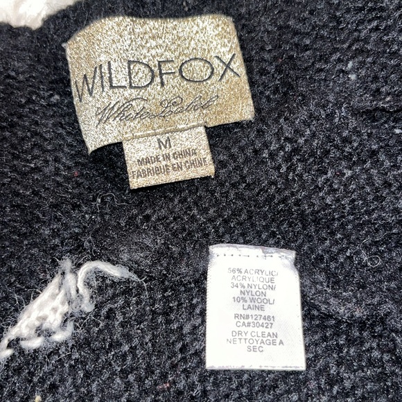 Wildfox White Label Love Lennon Sweater ~ in Black w/ Off-White Heart 🤍 - Picture 13 of 14